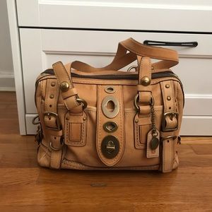 Coach Medium Leather Satchel Handbag